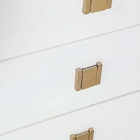 Hara 5 Drawer Tall Dresser - White