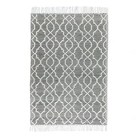 CIMO HAND WOVEN RUG IVORY/GRAPHITE