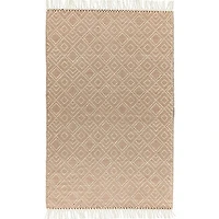 CIMO HAND WOVEN RUG IVORY/RUST