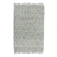 LABIN HAND WOVEN RUG IVORY/CHARCOAL