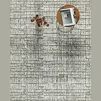 MILTON MACHINE WOVEN RUG IVORY/GREY