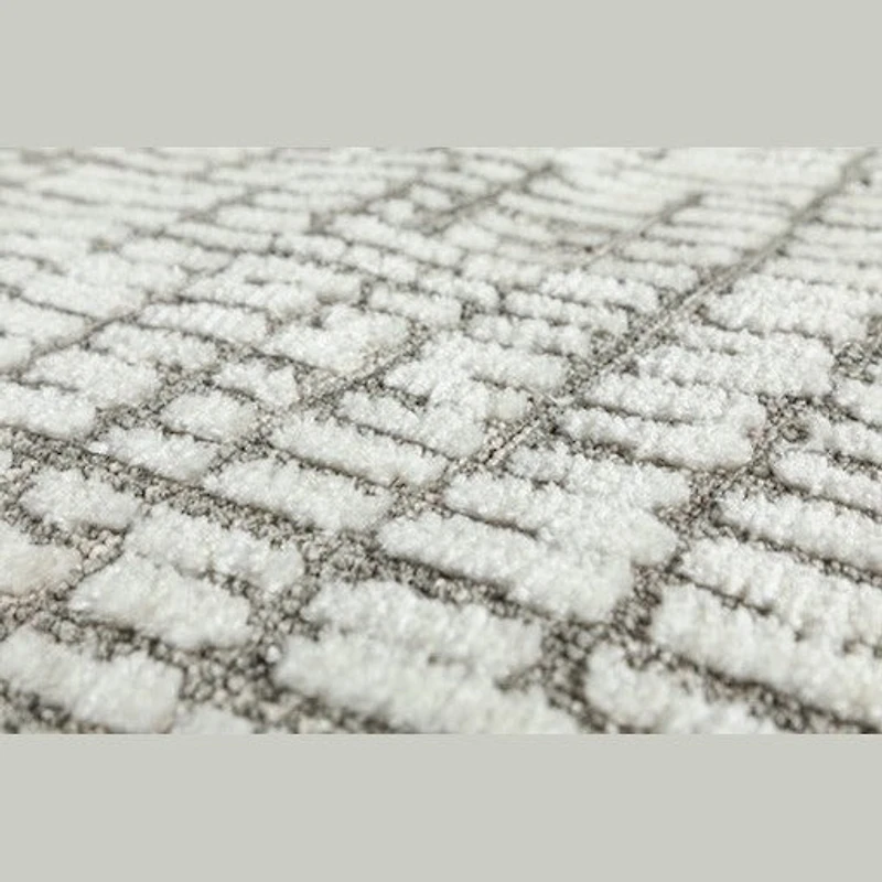 MILTON MACHINE WOVEN RUG IVORY/GREY
