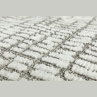 MILTON MACHINE WOVEN RUG IVORY/GREY