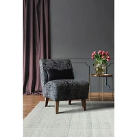 VESLEY HAND WOVEN RUG IVORY/SILVER 5X8