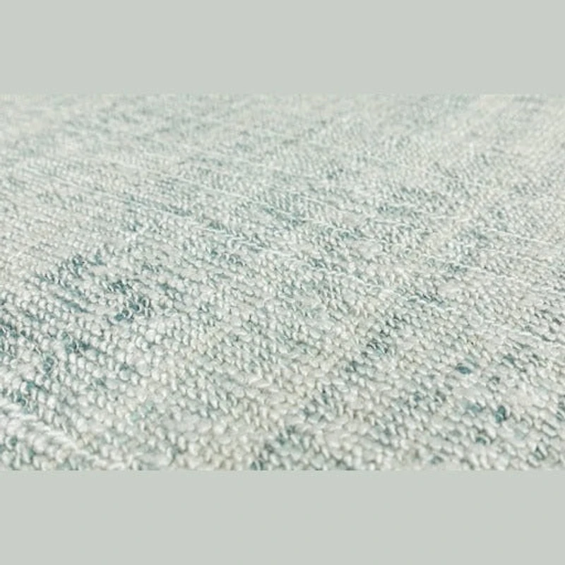 ALMOS HAND WOVEN RUG IVORY/TURQUOISE