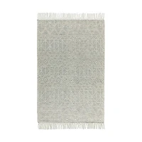 BARNEX HAND WOVEN RUG IVORY/CHARCOAL
