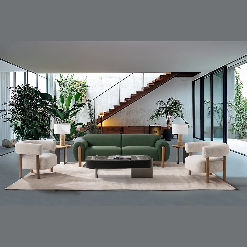 Idun Sofa - Green Velvet