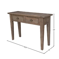 Irish Coast Small Console Table - Sundried