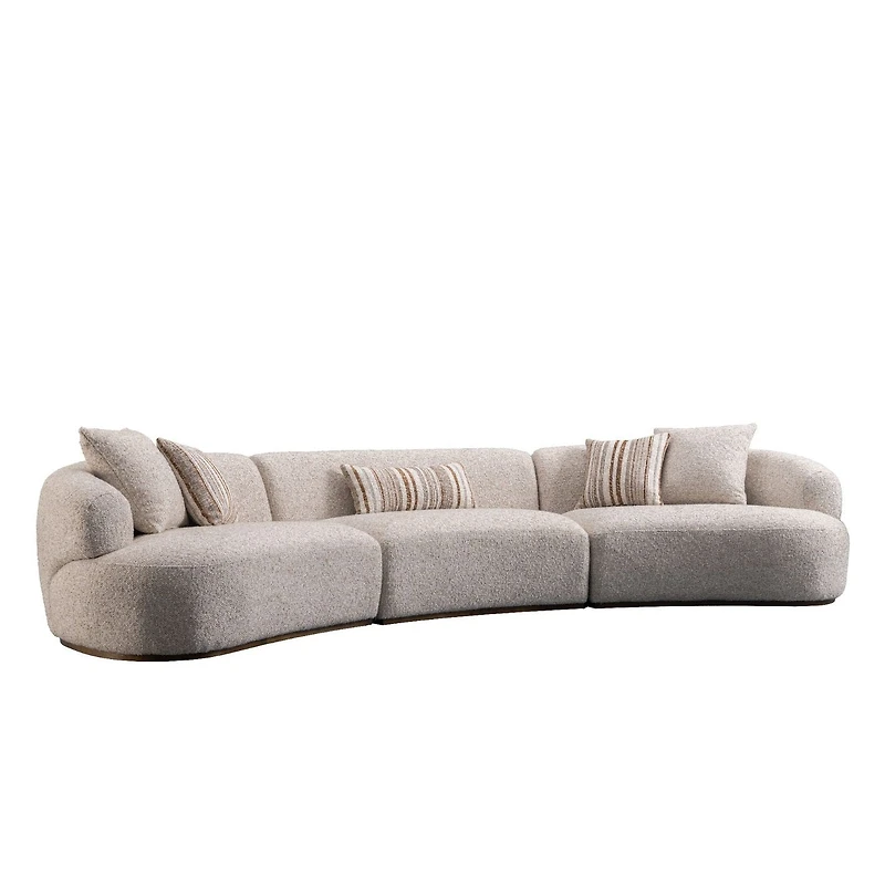 Isla 3-Piece Modular Curved Sofa
