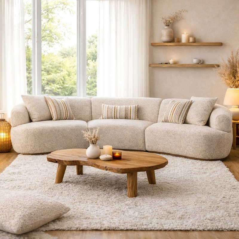 Isla 3-Piece Modular Curved Sofa