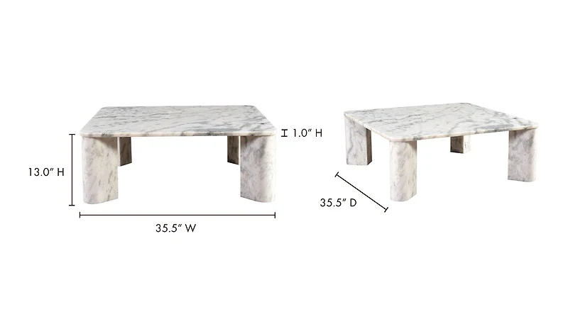 Segment Coffee Table Ashen Grey
