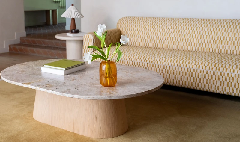 Carly Coffee Table Panther Stone