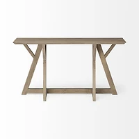 Jennings Rectangular Brown Wood Console Table
