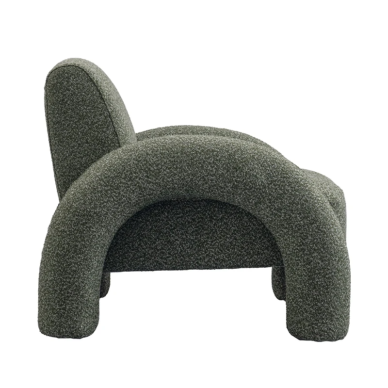 Alva Premium Boucle Accent Chair – Green