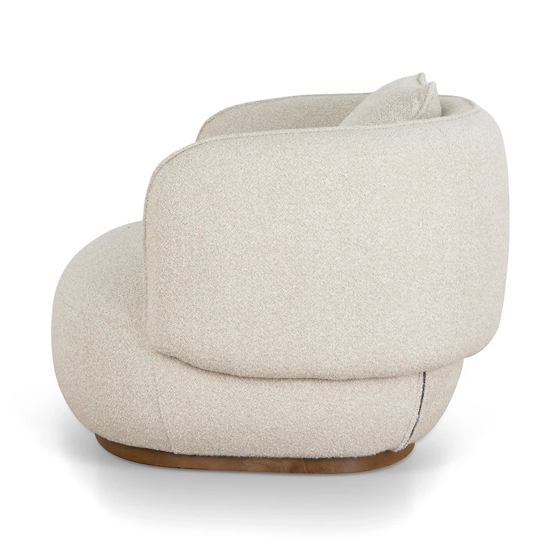 Luna Premium Boucle Accent Chair - Beige