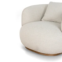 Luna Premium Boucle Accent Chair - Beige