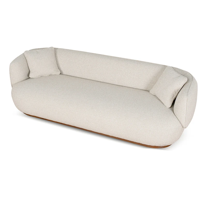 Luna Boucle Sofa w/2 Pillows