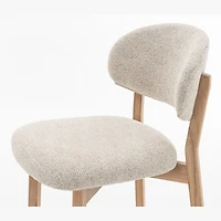 Luna Natural Oak Counter Stool - Beige