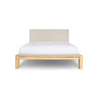 Luna Wood Tool-free Double Bed - Walnut