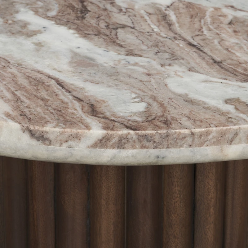 Pre - sale Only: Marbrello Marble Top Side Table