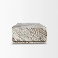 Pre - sale Only : Matteo Solid Pink Marble Rectangular Coffee Table