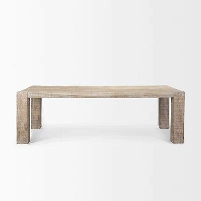 McArthur Whitewash Reclaimed Wood Dining Table