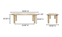 Milo Small Dining Table Oak