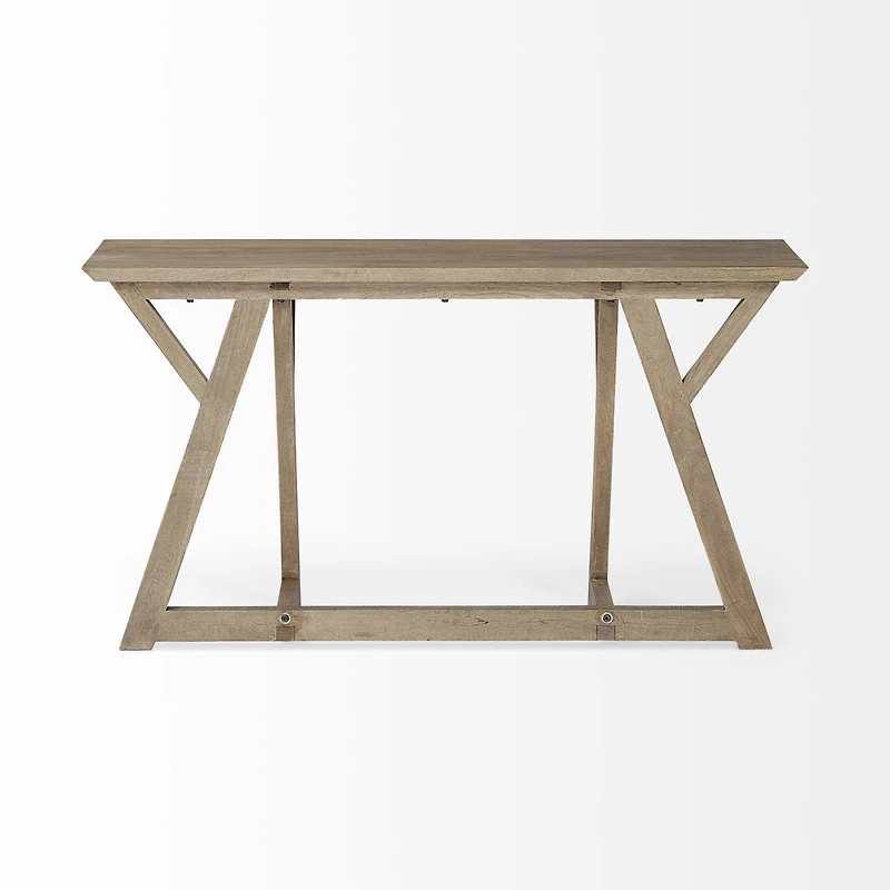Jennings Rectangular Brown Wood Console Table
