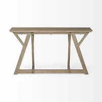 Jennings Rectangular Brown Wood Console Table