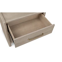 Bjorn 2 Drawer Oak Wood Nightstand in Chai
