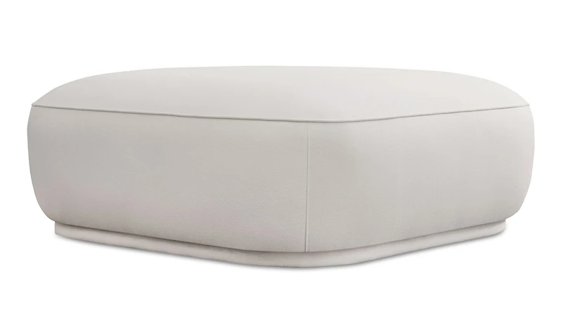 Marion Square Ottoman White