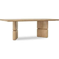 Nelly Rectangular Acacia Wood Dining Table – Lioness Finish