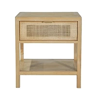 Rattan Side Table - Natural