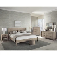 Nettie One Drawer One Shelf Ash Wood Nightstand in Ginger