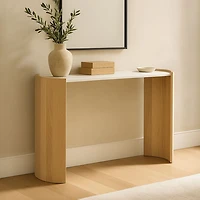 Dala Console Table White