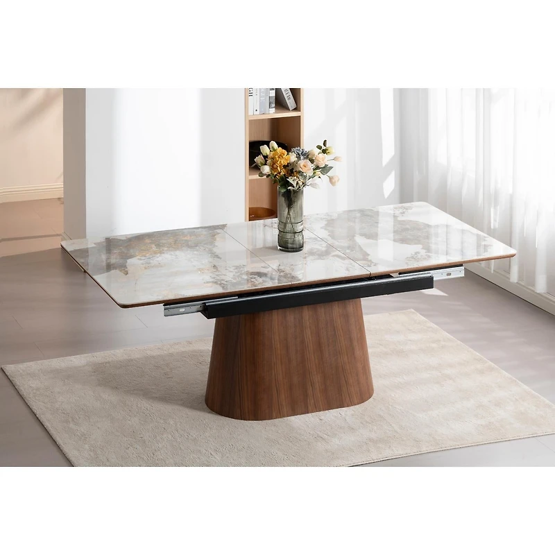 Hyld Extendable Dining Table with Ceramic Top