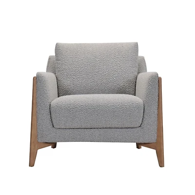 Molly Boucle Accent Chair - Grey