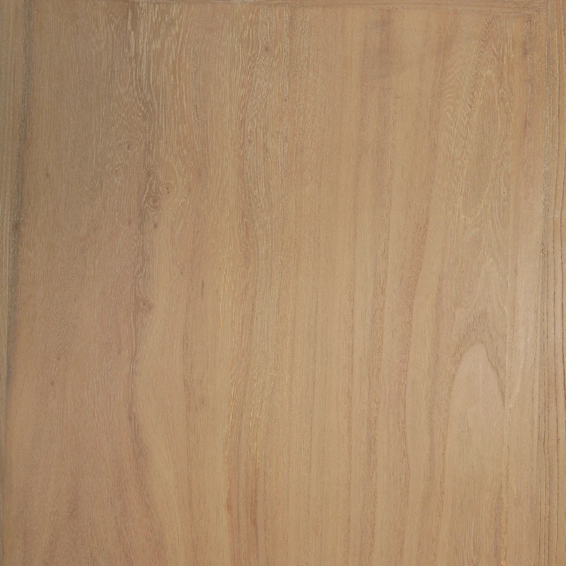 Callum Light Brown Elm Wood w/ Glass Doors Arched Cabinet