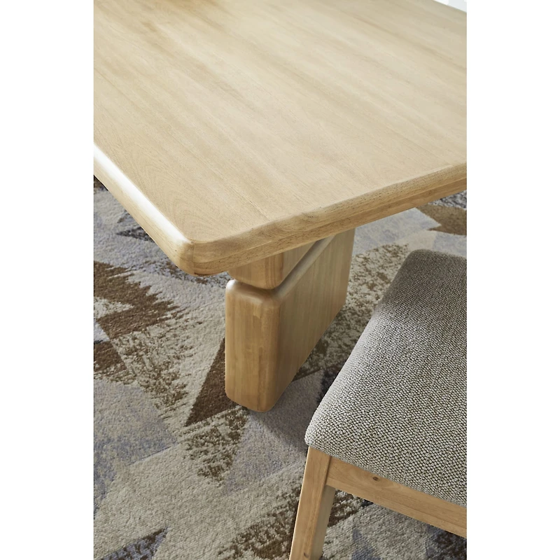 Nelly Rectangular Acacia Wood Dining Table – Lioness Finish