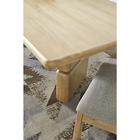 Nelly Rectangular Acacia Wood Dining Table – Lioness Finish