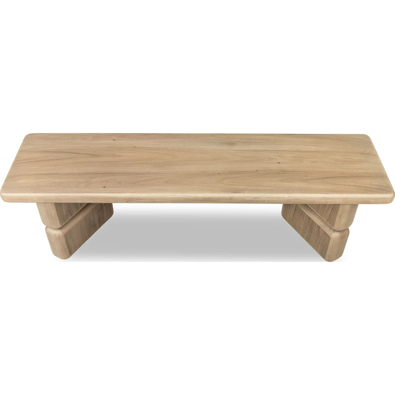 Nelly Acacia Wood Dining Bench in Lioness Finish