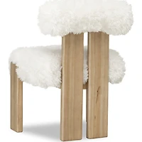 Nelly Sheepskin/Lioness Dining Accent Chair