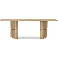 Nelly Rectangular Acacia Wood Dining Table – Lioness Finish