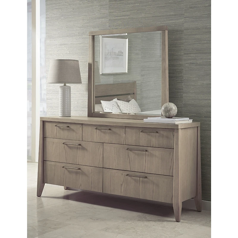 Nettie Seven Drawer Ash Wood Dresser in Ginger