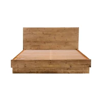 Nevada King Bed - Dark Driftwood