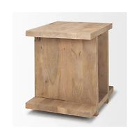 Nohr Light Brown Accent Table