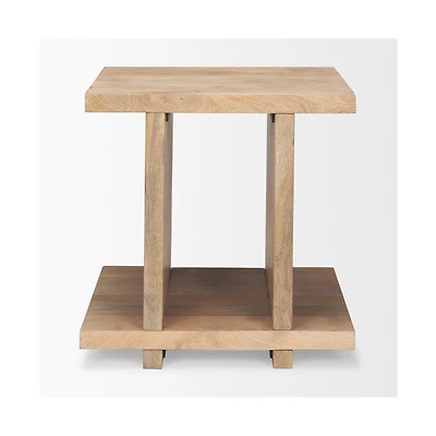 Nohr Light Brown Accent Table