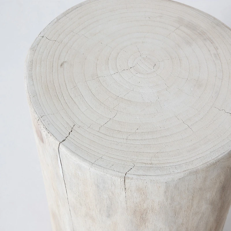 Nova Wide 16" Stump - Round - White