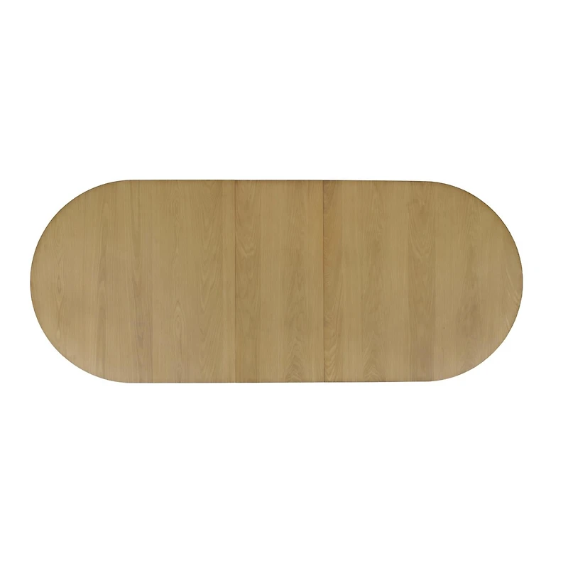 Nord 101" Double Pedestal Dining Table – Natural Oak Finish