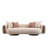 Ovolo 3-Seater Curved Sofa